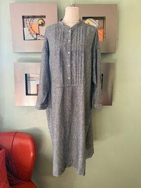 Wrap Linen Dress Size 16